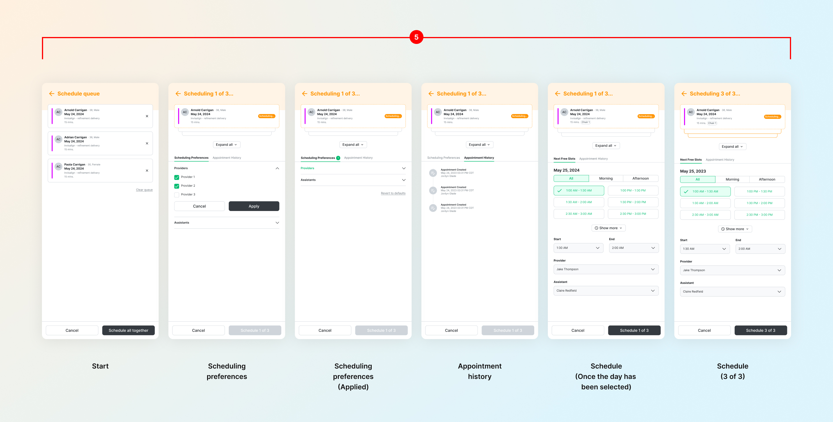 Scheduling queue